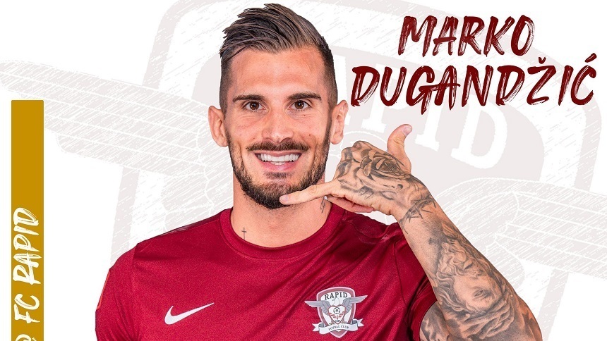 OFICIAL | Rapid, lovitură pe piaţa de mercato! Giuleştenii l-au adus pe Dugandzic de la CFR Cluj