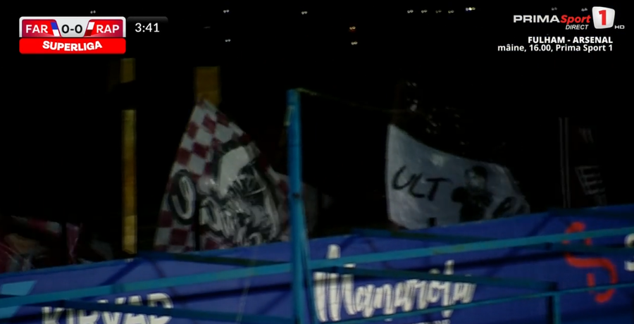 VIDEO | Fanii celor de la Rapid au protestat la meciul cu Farul. De ce au ales să stea în afara stadionului de la Ovidiu