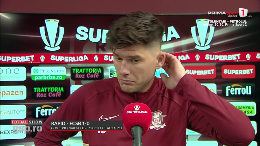 Ironia lui Săpunaru după victoria din derby: ”Să fim serioşi. Nu ridicăm ştacheta că am bătut FCSB!” | VIDEO
