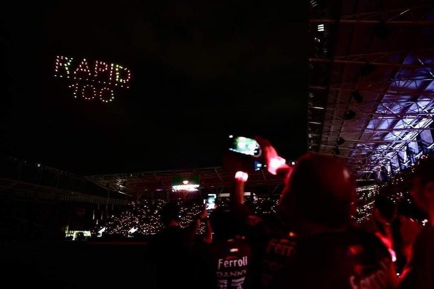 VIDEO ǀ Spectacol grandios la aniversarea Centenarului Rapidului