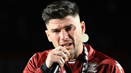 VIDEO | Cristi Săpunaru, pentru ultima oară la flash-interviu din postura de jucător! Discurs emoţionant al căpitanului de la Rapid: „Ce e mai frumos decât să fii fotbalist?”