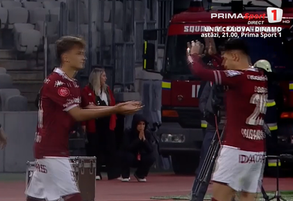 VIDEO | Fiul lui Dan Şucu a debutat la echipa mare a celor de la Rapid