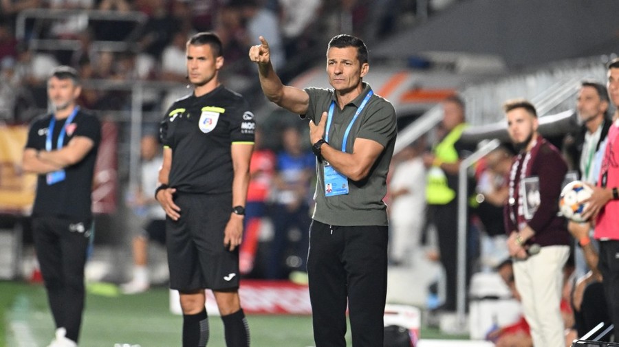 VIDEO | Costel Gâlcă a dezvăluit motivul pentru care Aioani a fost titular în meciul cu UTA: „Noi iniţiem multe acţiuni din spate”