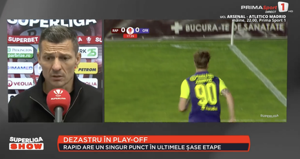 VIDEO | Gâlcă îşi ceartă jucătorii după înfrângerea cu CFR: ”Cu aşa frică nu poţi face nimic. A fost ultima şansă pentru Europa!”