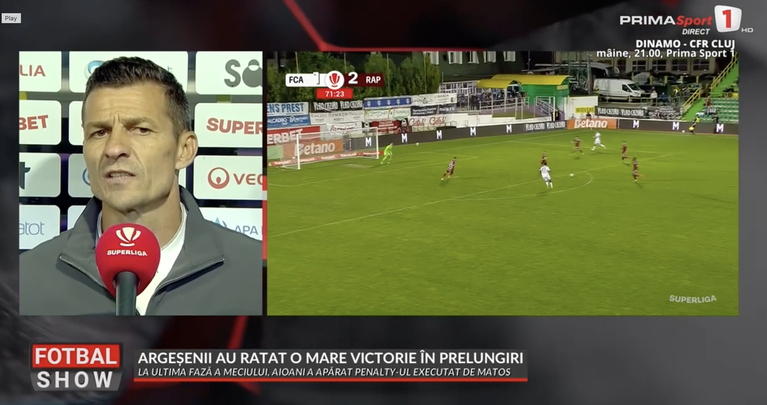 Costel Gâlcă, tiradă după egalul cu FC Argeş şi şi-a anunţat plecarea de la Rapid: ”Opinia mea nu prea a contat” | VIDEO