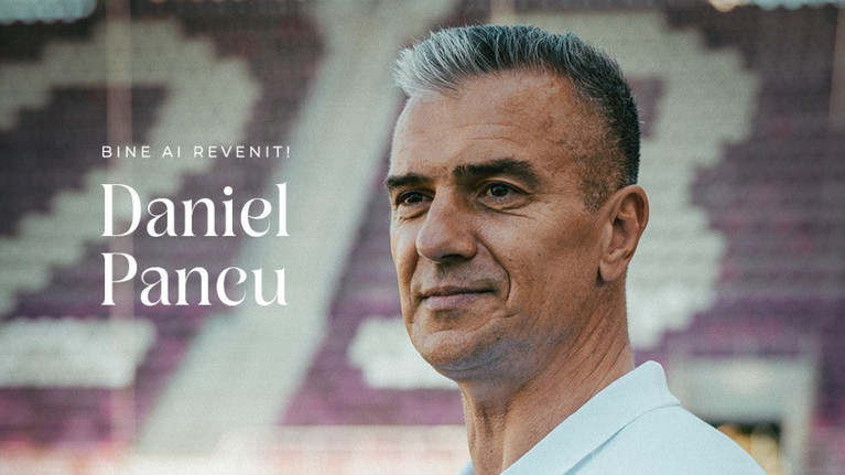În ziua despărţirii de CFR Cluj, Daniel Pancu a fost prezentat oficial de Rapid