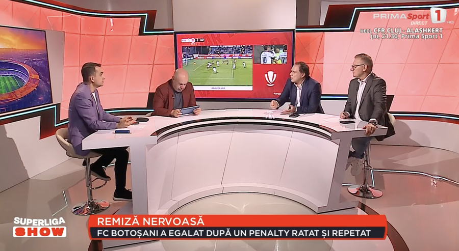 ”A fost sau nu penalty?”. Constantin Zotta a analizat în direct faza controversată din Botoşani - Rapid. Panduru a răbufnit: ”Ce e asta, mă?! Nu există aşa ceva la fotbal” | VIDEO EXCLUSIV