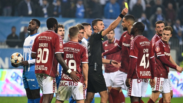 LPF a anunţat arbitrul derby-ului dintre Rapid şi Universitatea Craiova