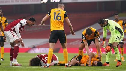 Arsenal Londra învinsă de Wolverhampton, scor 2-1. Partida a fost marcată de o accidentare teribilă