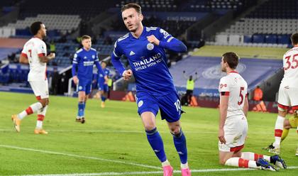 VIDEO | Leicester a urcat pe locul 2 în Premier League, după victoria cu Southampton