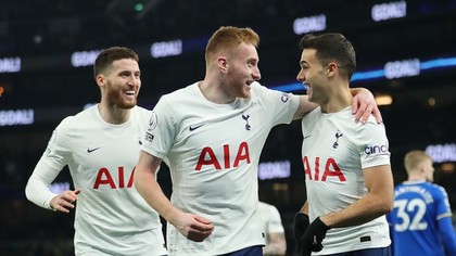 Tottenham, victorie cu Everton, scor 5-0, în Premier League. Kane a marcat de două ori şi l-a depăşit pe Thierry Henry. Omagiu pentru Ucraina
