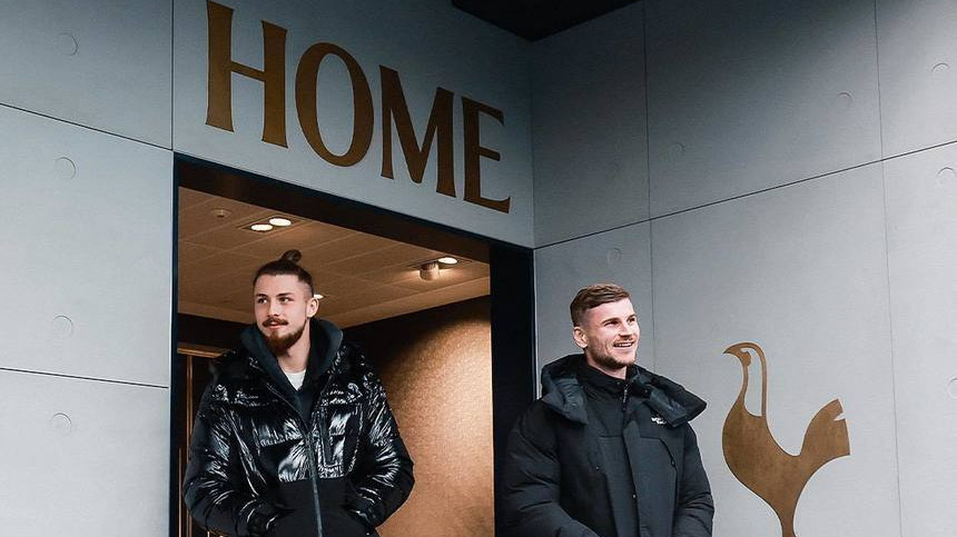 Radu Drăguşin şi Timo Werner, vizită la sediul clubului Tottenham