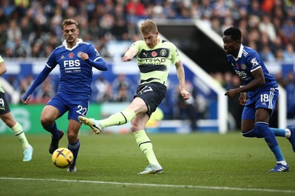 VIDEO ǀ Leicester - Manchester City 0-1. Execuţia superbă din lovitură liberă a lui De Bruyne a făcut diferenţa, în victoria muncită de ”cetăţenii”