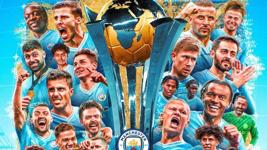 Manchester City a câştigat în premieră Cupa Mondială a Cluburilor, după 4-0 cu Fluminense. Este al cincilea trofeu câştigat de City în acest an

