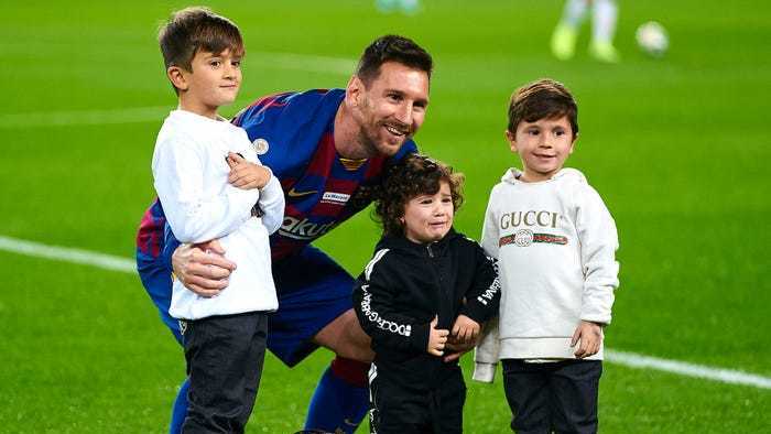 VIDEO | Copiii lui Messi, încântaţi de reuşita argentinianului în meciul cu Granada, din lovitură liberă