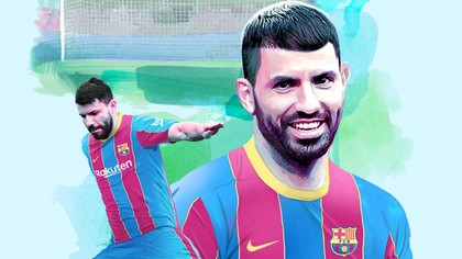 Kun Aguero a semnat cu Barcelona! Catalanii l-au prezentat oficial 