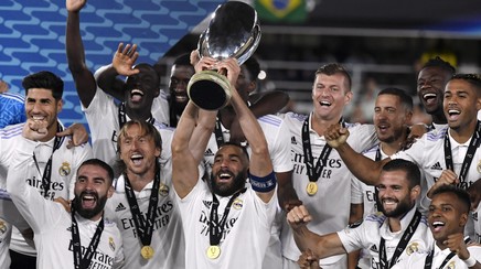 VIDEO | Real Madrid - Eintracht Frankfurt 2-0. ”Galacticii” câştigă a cincea Supercupă a Europei fără mari emoţii