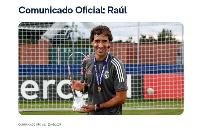 Raul nu mai este antrenorul echipei de rezerve a clubului Real Madrid