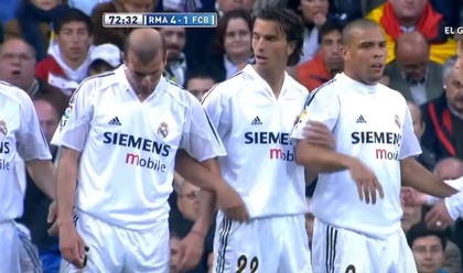#MeciulZilei | VIDEO Real Madrid - Barcelona 4-2. Ronaldo vs Ronaldinho, Zidane vs Xavi