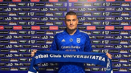 Transfer fabulos în fotbalul românesc! FC U Craiova l-a prezentat pe Kyriakos Papadopoulos