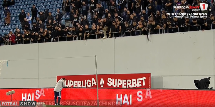 VIDEO | Marius Croitoru, chemat de fanii lui FC U Craiova la finalul meciului cu Chindia. Leo Grozavu, siderat de imagini: "Nu se poate aşa ceva!". Reacţia antrenorului