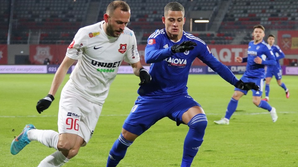 U Cluj - FC Hermannstadt 1-0. Gazdele deschid scorul pe final de meci