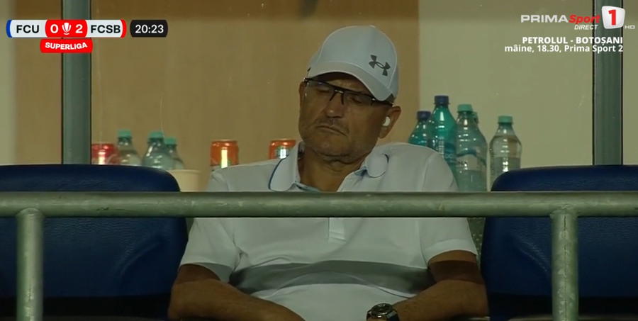 VIDEO | Adrian Mititelu, resemnat, după ce FCSB a marcat rapid două goluri lui FCU Craiova