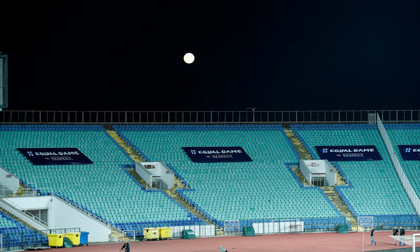 Bate vântul în tribunele arenei ”Vasil Levski”. Câţi fani asistă la CSKA 1948 Sofia - FCSB