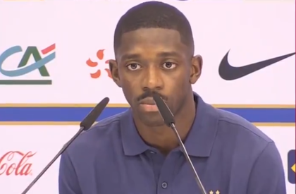 VIDEO | Ousmane Dembele, stană de piatră la conferinţa de presă. Francezul a rămas mască atunci când a aflat că Japonia a învins Germania