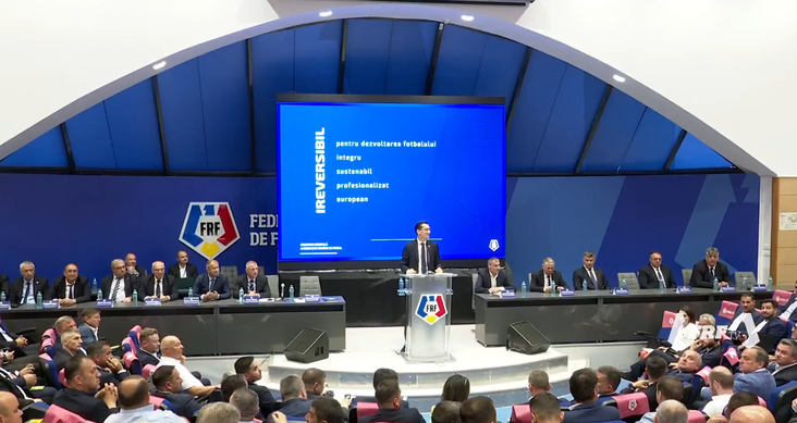 VIDEO | Scandal ce putea lua amploare la Adunarea Generală a FRF! Tensiuni mari între Adrian Mititelu şi Răzvan Burleanu: „Sunteţi o federaţie ilegală! / Băi nebunule, pe cine faci sclav?”