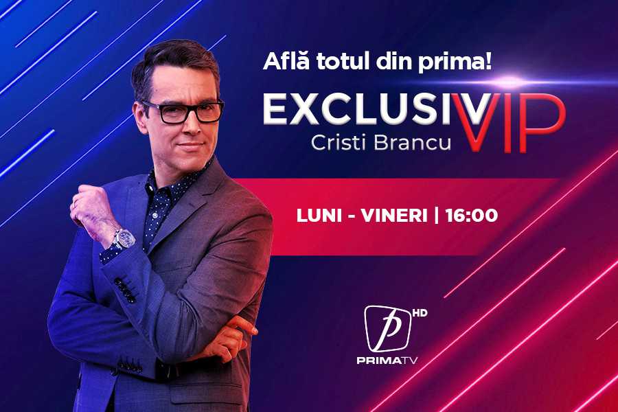 Cristi Brancu, mai multe exclusivităţi VIP la Prima TV