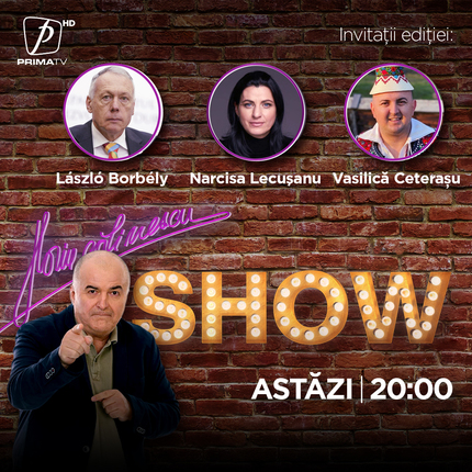 Laszlo Borbely, Narcisa Lecuşanu şi Vasilică Ceteraşu vin la Florin Călinescu Show