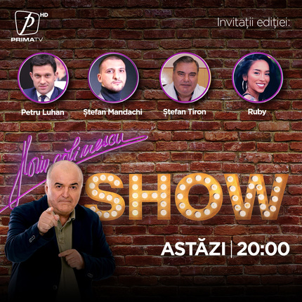 Petru Luhan, Ştefan Mandachi, Ştefan Tiron şi Ruby vin la Florin Călinescu Show