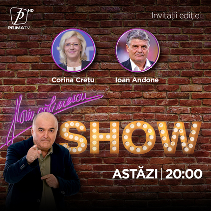 Corina Creţu şi Ioan Andone vin la Florin Călinescu Show