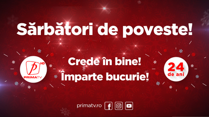 Zi aniversară pentru Prima TV! De 24 de ani, Prima TV crede în bine şi împarte bucurie