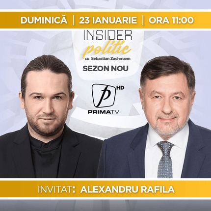 Ministrul Sănătăţii, Alexandru Rafila, vine la Insider politic