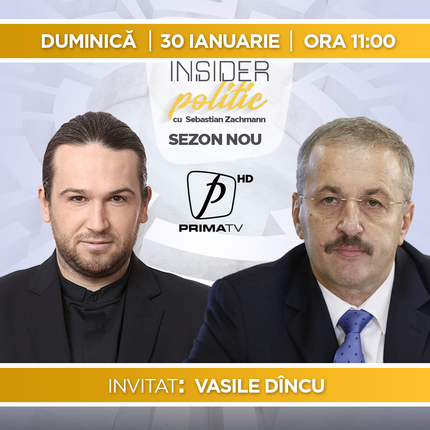 Vasile Dîncu vine la Insider politic