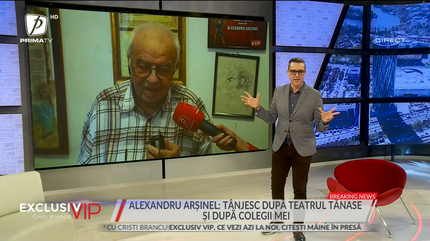 Alexandru Arşinel: Sunt nenorociri care dau peste om şi trebuie să le fac faţă