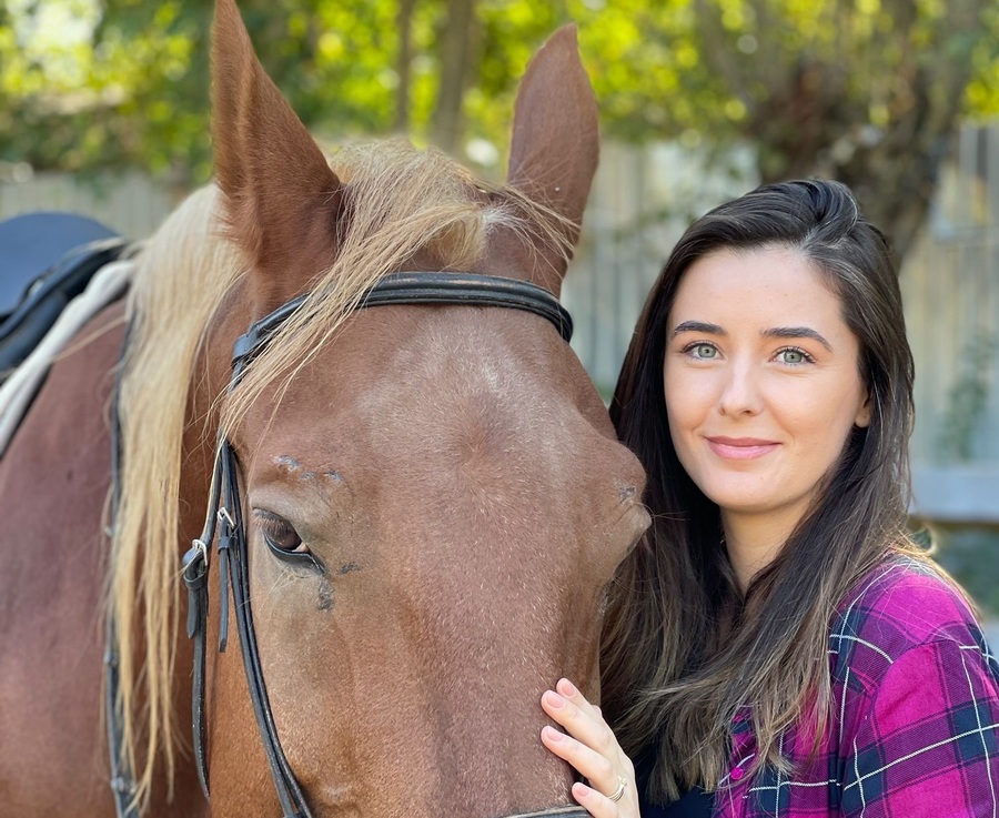 FOTO Marina Niţoiu, de la ştirile din sport la echitaţie