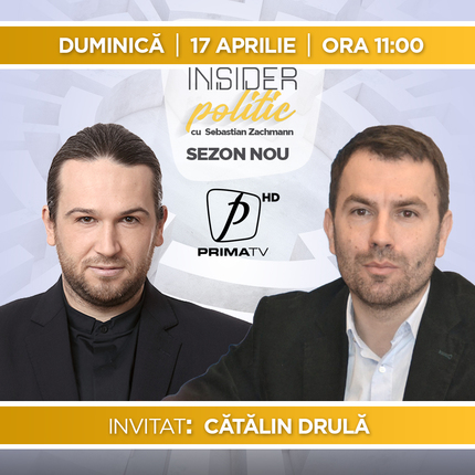 Cătălin Drulă vine la Insider politic