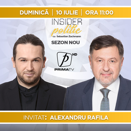 Ministrul Sănătăţii, Alexandru Rafila, vine la Insider politic