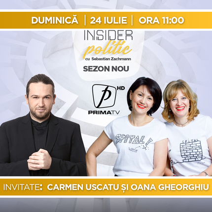 Carmen Uscatu şi Oana Gheorghiu, fondatoarele Dăruieşte viaţă, vin la Insider politic