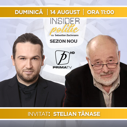 Stelian Tănase vine la Insider politic