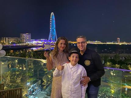 GALERIE FOTO Cristi Brancu, Oana Turcu şi Tudor, Sărbători de iarnă în Dubai 