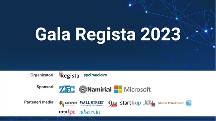 Regista organizează pe 9 februarie 2023 a doua ediţie a Galei Regista, eveniment naţional de premiere a instituţiilor publice digitalizate