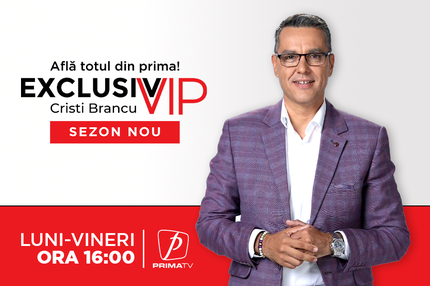 Un nou sezon Exclusiv VIP cu Cristi Brancu la Prima TV