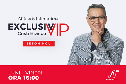 Exclusiv VIP, cu Cristi Brancu, de luni până vineri la Prima TV