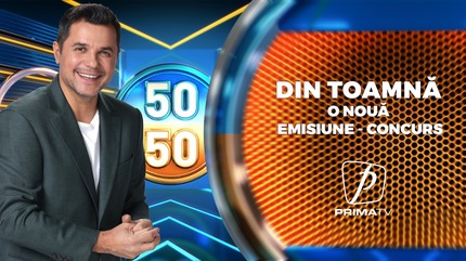 DIn această toamnă, Prima TV lansează o nouă emisiune-concurs, un format de quiz dinamic, 50/50
