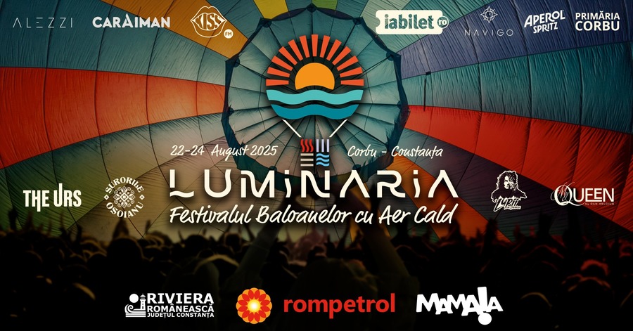 S-a dublat numărul artiştilor care vor urca pe scenă la „Luminaria – festivalul baloanelor cu aer cald“