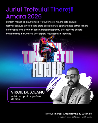 Virgil Dulceanu se alătură juriului Trofeului Tinereţii Amara, Ediţia 58